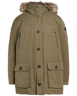 Paul & Shark Overcoat & Trench Coat Polyester, Cotton, Nylon - Green