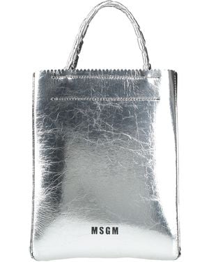 MSGM Handbag Leather - Gray