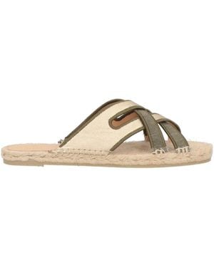 Castañer Espadrilles Leather, Textile Fibres - Brown