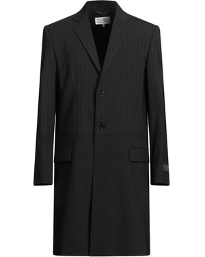 MM6 by Maison Margiela Overcoat & Trench Coat - Black
