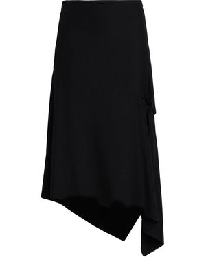 Y's Yohji Yamamoto Maxi Skirt Rayon, Wool - Black