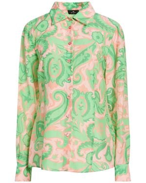 Etro Shirt Cotton, Silk - Green