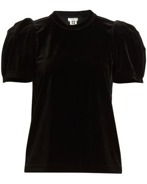 Noir Kei Ninomiya Top Polyester, Polyurethane - Black