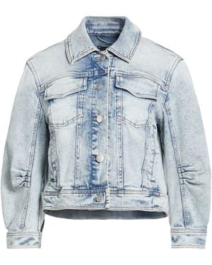 Luisa Cerano Denim Outerwear Cotton, Elastane - Blue