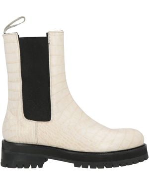 Dondup Ivory Ankle Boots Leather - White