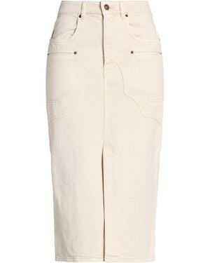 Isabel Marant Denim Skirt Cotton - Natural