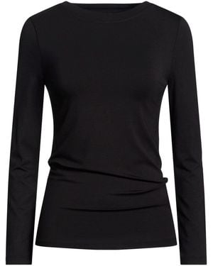 Alpha Studio T-Shirt Viscose, Elastane - Black