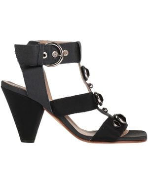 ETTORE LAMI Sandals Textile Fibres - Black