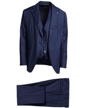Gabriele Pasini Midnight Suit Wool - Blue