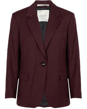 EMMA & GAIA Blazer Polyester, Viscose, Elastane - Purple
