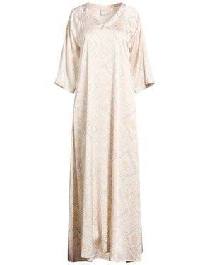 Hemisphere Maxi Dress Silk, Elastane - Natural