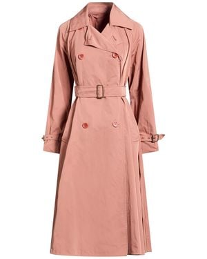 Max Mara Antique Rose Overcoat & Trench Coat Polyester - Pink
