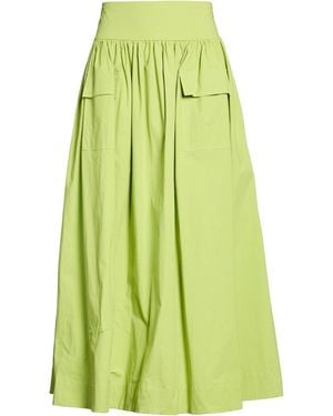 Niu Lime Maxi Skirt Cotton, Elastane - Green