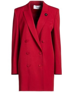 Lardini Blazer Wool, Elastane - Red