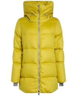 Moorer Lime Puffer Polyamide - Yellow