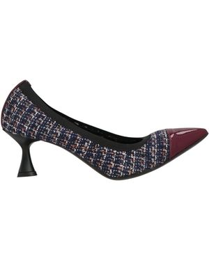 Walter Violet Pumps Textile Fibers, Leather - White