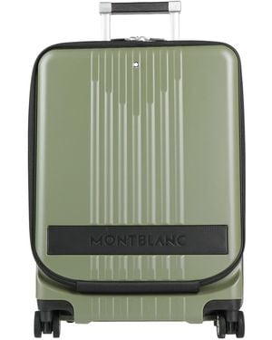 Montblanc Military Wheeled Luggage Polycarbonate, Leather - Green