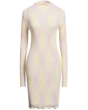 satin dress with sweater Siena Brown Striped Off the Shoulder Sweater Dress - XS Size - Women's Dresses