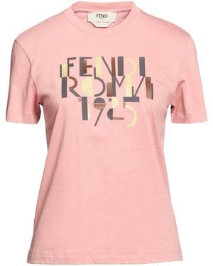 Fendi T-Shirt Cotton - Pink