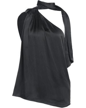 Semicouture Top Acetate, Silk - Black