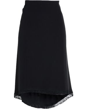 Armani Collezioni Midi Skirt Silk - Black