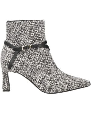 Pollini Ankle Boots Textile Fibres - Grey