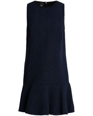 Pinko Mini Dress Polyester, Cotton, Acrylic, Metal Fibre, Wool - Blue