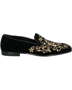 Giovanni Conti Loafers Textile Fibres - Black