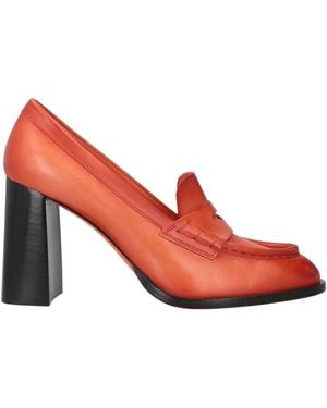 Santoni Loafers Leather - Red