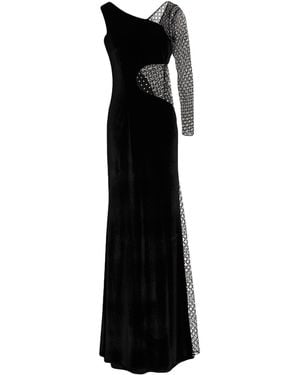 MATILDE COUTURE Maxi Dress Polyester, Elastane - Black