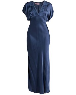 Pink Memories Maxi Dress Viscose, Elastane, Cotton, Polyamide - Blue