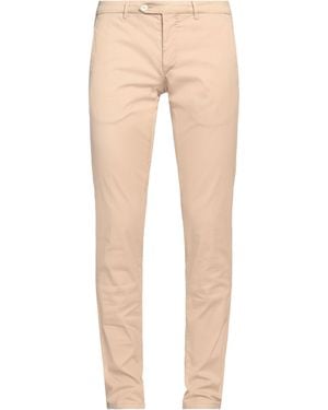 Marco Pescarolo Trousers Cotton, Silk, Elastane - Natural