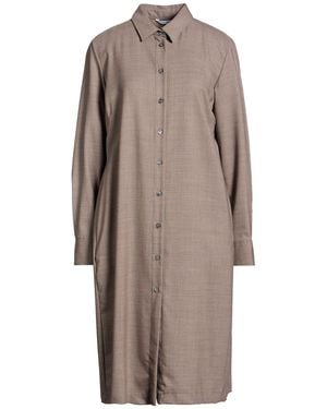 Caliban Midi-Kleid - Braun