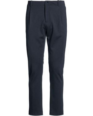 Daniele Alessandrini Trousers Polyester, Viscose, Elastane - Blue