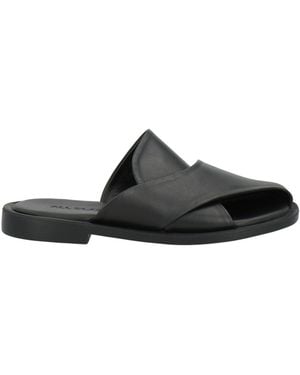 All Black Mules & Clogs - Black