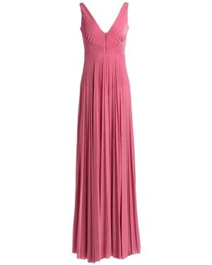 Pinko Maxi Dress Viscose, Metallic Fiber, Polyamide, Elastane - Pink