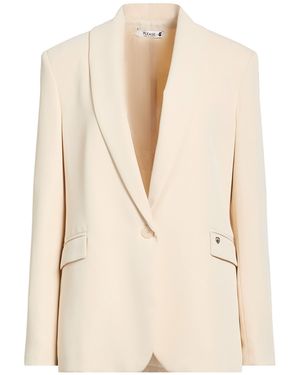 Please Cream Blazer Polyester, Elastane - Natural