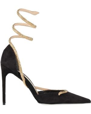 Rene Caovilla Court Shoes Leather - Metallic