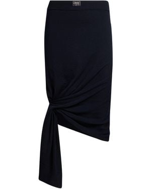 Coperni Midnight Midi Skirt Virgin Wool - Blue