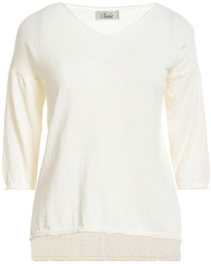 CROCHÈ Pullover - Bianco