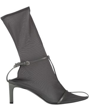 Jil Sander Ankle Boots Textile Fibers, Leather - Gray