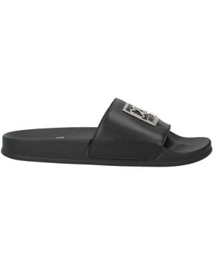 Roberto Cavalli Sandals Calfskin - Black