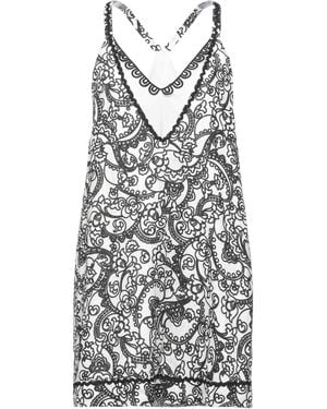 Gina Gorgeous Mini Dress Linen, Polyester - White