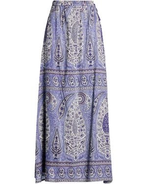 Antik Batik Maxi Skirt Cotton - Blue