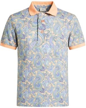 Etro Polo Shirt Cotton - Blue