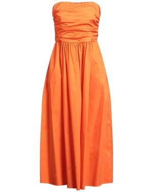 Rebel Queen Midi Dress Cotton - Orange