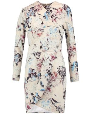 Michelle Mason Mini Dress Polyester, Elastane - White