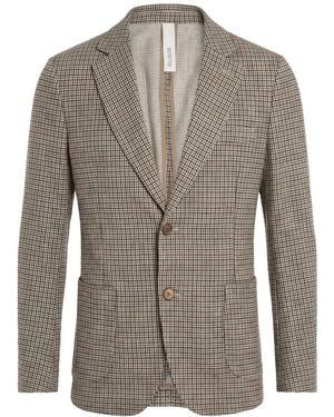 DISTRETTO 12 Blazer Cotton, Polyester, Elastane - Brown