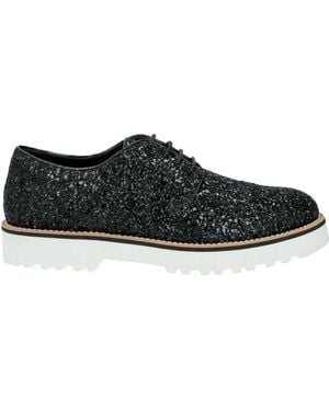 Hogan Lace-Up Shoes Pvc - Black