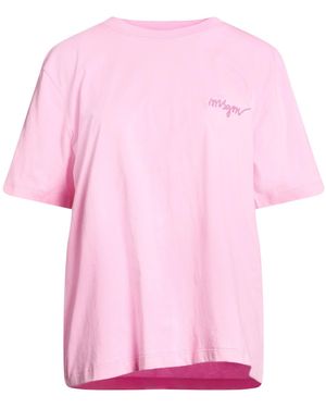 MSGM T-Shirt Cotton - Pink